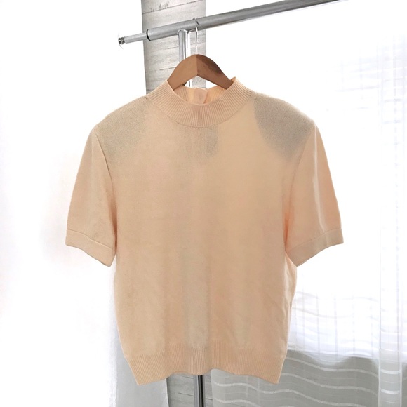 St. John Tops - St. John Basics Santana Knit Short Sleeve Blouse